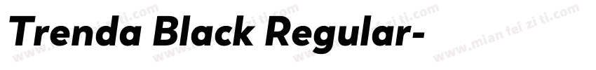 Trenda Black Regular字体转换